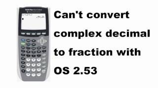 Lesson Imaginary and complex numbers on the TI84 [upl. by Claresta]