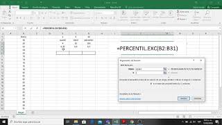 CUARTIL DECIL Y PERCENTIL EN EXCEL [upl. by Julianne]