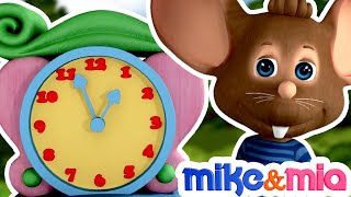 Hickory Dickory Dock Nursery Rhyme with Lyrics  Children Songs amp Baby rhymes by Mike amp Mia [upl. by Leoline]