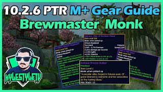 1026 PTR Brewmaster Monk Fated BIS Gear List for Keys and What to Spend Bullions Dinars on [upl. by Eillehs]