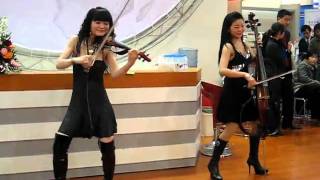 Electric Violin performance  China [upl. by Ihel]