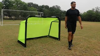 Best Portable Soccer Goal  Forza Pod Aluminum Folding Soccer Goal [upl. by Nolyat]