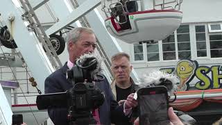 00196 04062024 Nigel Farage speech At Clacton On Sea Essex Part 1 [upl. by Ahsitniuq566]