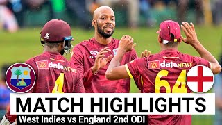 West Indies vs England 2nd ODI Match Full Highlights 2024  WI vs ENG 2nd ODI 2024 Highlights [upl. by Bendite]