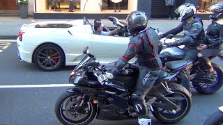 Superbikes and Supercars Loud Sounds in the City [upl. by Sarson]