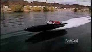 Powerboat tests the Vector V280R quotBatBoatquot [upl. by Sivrep]