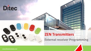 Ditec ZEN EXT Receiver Programming [upl. by Eiramrefinnej264]