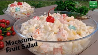 Easy Macaroni Fruit Salad Recipe  How to Make Macaroni Fruit Salad [upl. by Eleni]