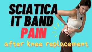 Stretches amp Exercises To Help IT Band amp Sciatica Pain After Total Knee Replacement [upl. by Mil]