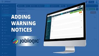 HowTo Guide  Adding Warning Notices  Joblogic® [upl. by Cristie]