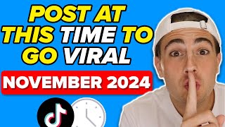 The BEST Time amp Days To Post on TikTok To GO VIRAL in 2024 not what you think [upl. by Novj]