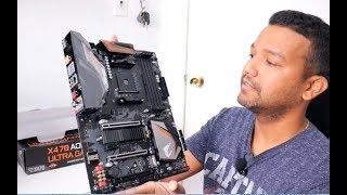 Gigabyte X470 Aorus Ultra Gaming AM4 Motherboard Unboxing and Overview [upl. by Lowrance]