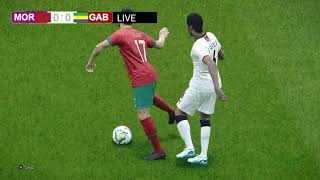 PES 21 Simulation Gameplay اليوم  تصفيات كأس افريقيا 2025 maroc vs gabon [upl. by Jahdol]