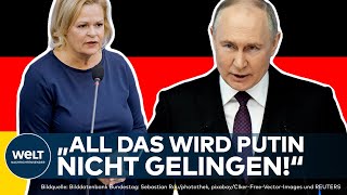 ABHÖRAFFÄRE quotRussland will Deutschland diskreditierenquot Nancy Faeser fährt SpionageSchutz hoch [upl. by Akimaj]