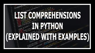 List Comprehension Dictionary Comprehension And Generator Comprehension  Advanced Python in Hindi [upl. by Isaiah]