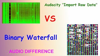 Difference in sound between audacity and Binary Waterfall [upl. by Norrek336]