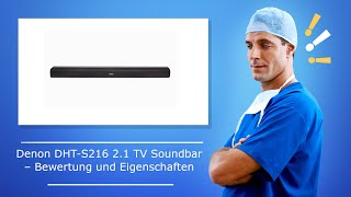 Denon DHTS216 21 TV Soundbar – Bewertung und Eigenschaften [upl. by Fotina401]