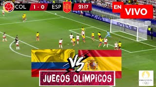 🔴 ESPAÑA VS COLOMBIA PARTIDO EN VIVO  JUEGOS OLÍMPICOS PARIS 2024 EN VIVO [upl. by Anirok]