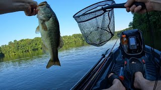 Kayak Bass Fishing Burke Lake VA [upl. by Madoc745]