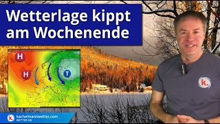 Wetterlage kippt  Neue Kaltluft macht sich auf den Weg [upl. by Adnohral12]