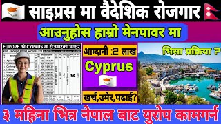 Cyprus working visa for Nepali  Cyprus country working visa 2025  Cyprus working visa [upl. by Trilley]