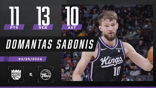 DOMANTAS SABONIS BREAKS ALLTIME NBA DOUBLEDOUBLE RECORD 🔥 [upl. by Kcaz]