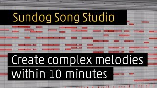 Sundog Song Studio Create complex melodies easily using multipatterns [upl. by Neelyk]