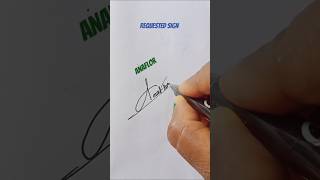 Anaflorsignature sign your dream art autograph calligraphy signyoutubeshorts [upl. by Aissatan]