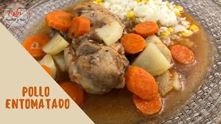 Pollo Entomatado con papas y zanahoria [upl. by Malorie]