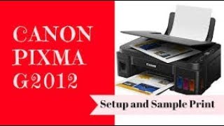 canon pixma g2012 my review solution for paper jam and sample print [upl. by Eidson]