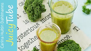 Barnevennlig grønnkåljuice  Kale juice for kids [upl. by Wiatt]