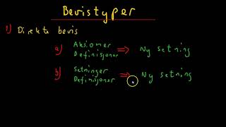 Bevis og bevistyper I 1T og R1 [upl. by Hamon228]