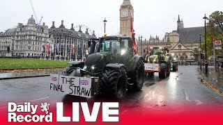 LIVE Farmers protest hits London as tractors descend on Westminster over Budget tax changes [upl. by Kris115]