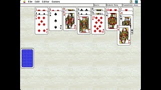 Apple Macintosh Longplay  King of Solitaire  Spiderette [upl. by Leile619]