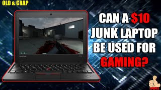 CAN A 10 JUNK LAPTOP BE USED FOR GAMING Lenovo Thinkpad X131e Test [upl. by Lithea12]