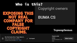 Exposing a Company BUMA CS for False Copyright Claims again [upl. by Euv]