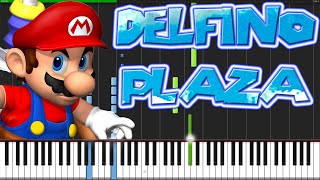 Delfino Plaza  Super Mario Sunshine Piano Tutorial Synthesia [upl. by Korella]