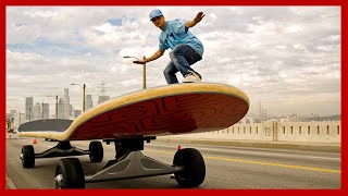 THE BIGGEST SKATEBOARD IN THE WORLD [upl. by Eastlake]