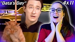 🖖Star Trek The Next Generation 4x11 Datas Day REACTION [upl. by Showker]