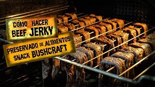 Cómo Hacer BEEF JERKY Casero CARNE SECA Para Ración de Emergencia y Snack Bushcraft [upl. by Anestassia]