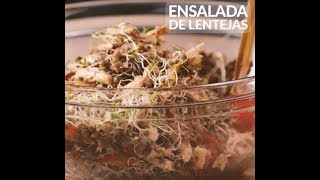 ENSALADA DE LENTEJAS CON POLLO [upl. by Hesta]