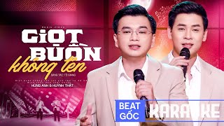 Karaoke Giọt Buồn Không Tên  Shark Hùng Anh ft Huỳnh Thật Beat Gốc [upl. by Attesoj]