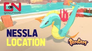 Temtem Nessla Location  Where to find amp How to Catch Untamed Nessla [upl. by Annawd]