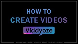 How to Create Videos in Viddyoze [upl. by Bern469]