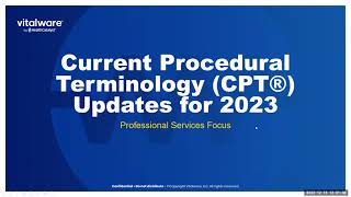 2023 CPT Updates Physician Focused [upl. by Harv]