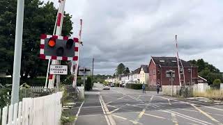 Llandovery Station Level Crossing Carmarthenshire Saturday 17082024 [upl. by Dnomaid]