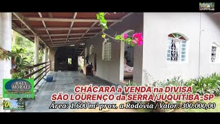 Chácara à Venda em São Lourenço da Serra Divisa Com Juquitiba SP1600 m² R30000000 NEGOCIÁVEL [upl. by Krum]