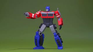 Optimus Prime Transformation Animation But With a Much More Simplistic Design [upl. by Sweyn771]