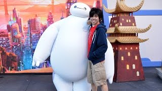 Baymax and Hiro Meet amp Greet at Magic Kingdom Private Event Fistbump Walt Disney World [upl. by Aztiram]