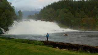 LaksefiskeSalmonfishing Gaula 2012 Osfossen Neteland Production HD [upl. by Teyut483]